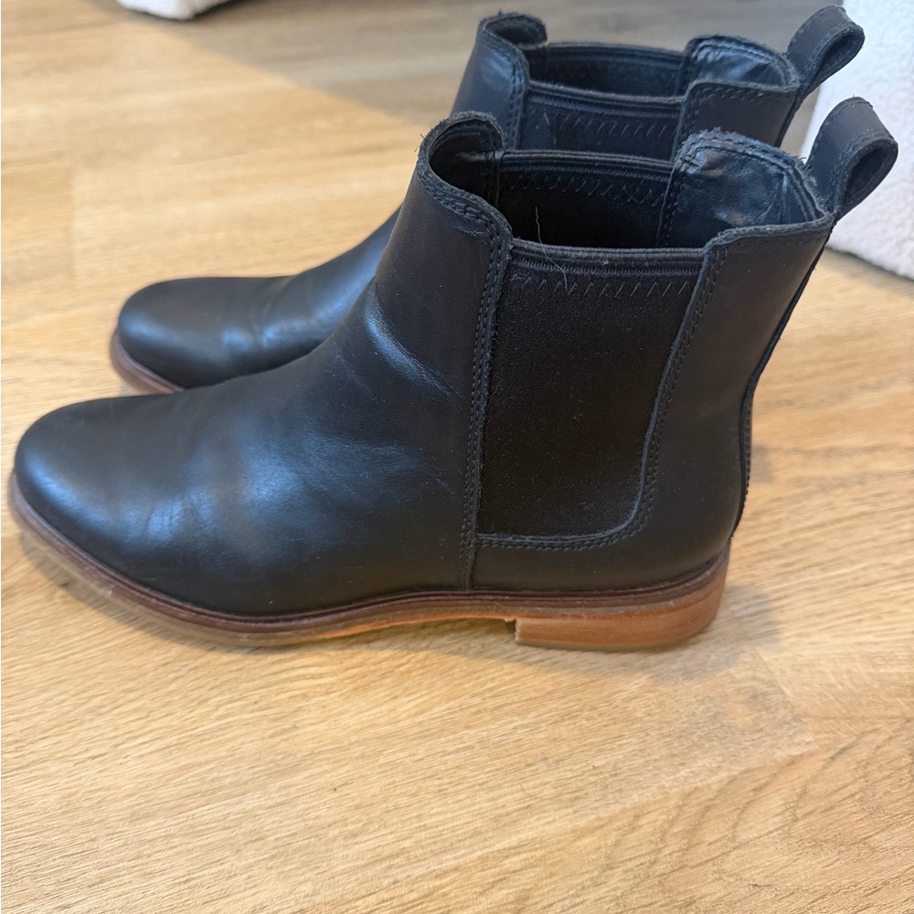 Clarks Black Ankle Boots
